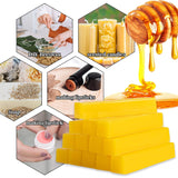 Sukh 12PCS Yellow Beeswax-Bar - 290g(10.23oz) Beeswax Block - Wax Bar Yellow Beeswax Bulk Bar of Wax Yellow Beewax for Candles Triple Filtered Skincare,Lip Balms,Lotions,DIY Projects,Soap Sukh