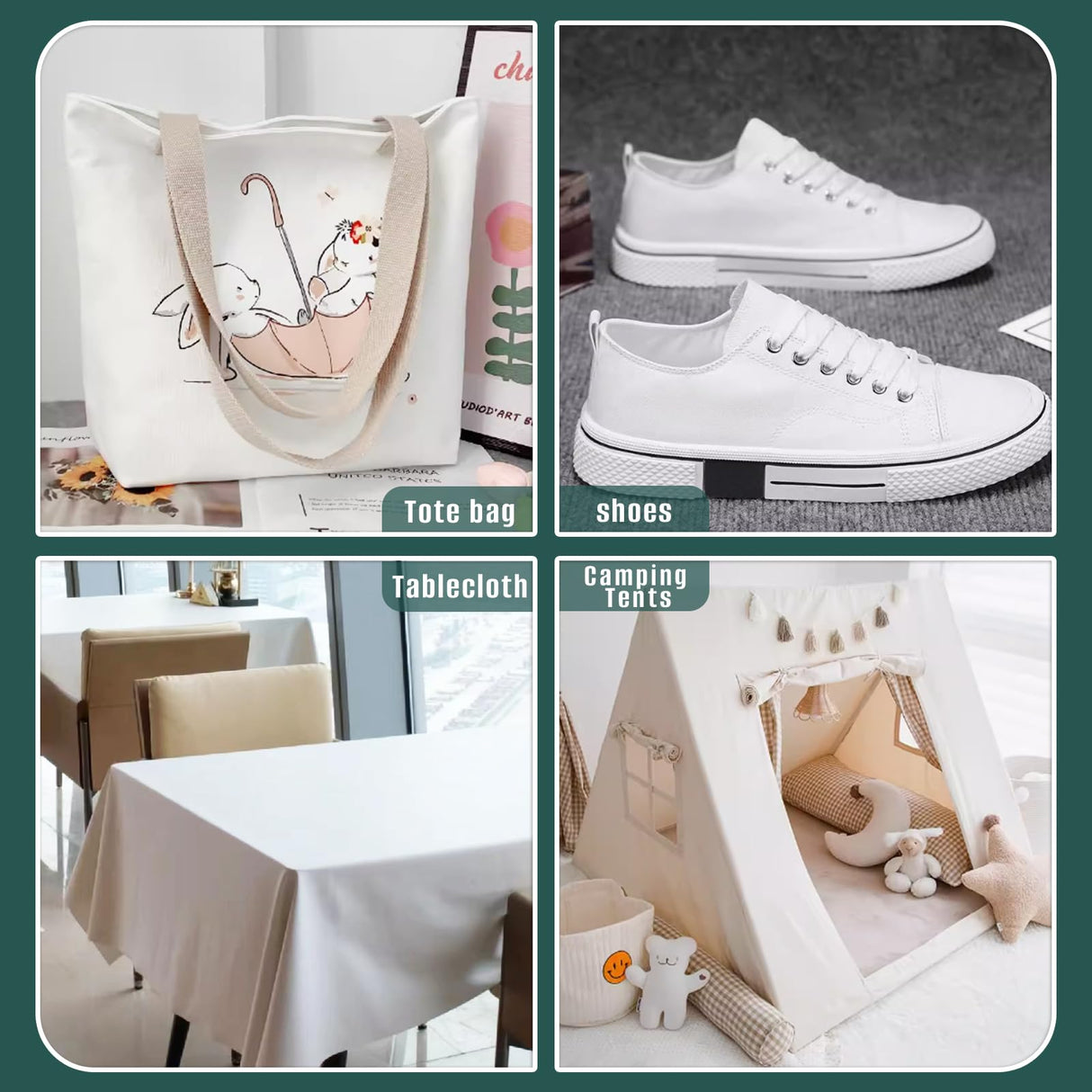 Cotton Canvas Fabric 59x39 Inches, Thick Canvas Fabric, 10oz, Suitable for Painting, Sewing, Bag,Crafts, Embroidery, Handmade Home Decor(White) M Mute Touch