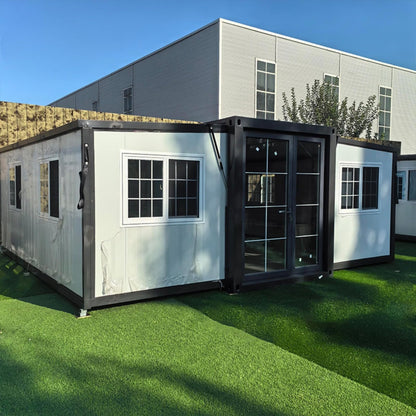 Luxury Modular 20ft & 40ft Prefab Home - 3 Bedrooms, Ready-to-Move-In Tiny Cabin - WoodArtSupply