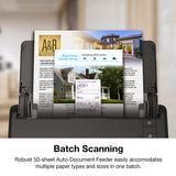 Epson Workforce ES-400 II Color Duplex Desktop Document Scanner for PC and Mac, with Auto Document Feeder (ADF) and Image Adjustment Tools, ES-400 II Epson