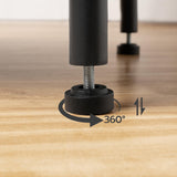 HOOBRO Kitchen Bakers Rack with Power Outlets, 5-Tier Microwave Stand, Coffee Bar with S-Shaped Hooks, Kitchen Storage Shelf Rack for Living Room, Dining Room, Rustic Brown and Black BF80UHB01 HOOBRO