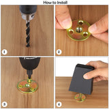 TURSTIN 8 Pack 3 Inch Furniture Legs Plastic Sofa Coach Legs Square Tapered Feet Sofa Legs with T-Nuts Screws for Legs Sofas Chairs Cabinets Dressers Beds, Black TURSTIN