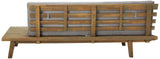 Christopher Knight Home Eulah Indoor Minimalist Acacia Wood Right-Sided Sofa with Grey Cushions, Grey Finish / Grey Christopher Knight Home