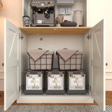 71" Tall Farmhouse Kitchen Pantry, Large Storage Cabinet with Glass Doors, Freestanding Coffee Bar Hutch with Microwave Stand, Adjustable Shelves for Kitchen, Living Room, Set of 3, White ivaniti