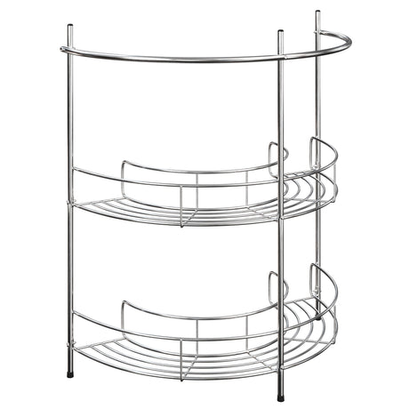 Pedestal Sink Organizer - Compact Under the Sink Rack with 2 Storage Shelves and Towel Holder - Space Saving Bathroom Storage by Lavish Home Lavish Home