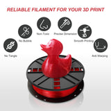 NOVAMAKER TPU Filament 1.75mm, Red Flexible 3D Printer Filament with 20g Cleaning Filament, 2.2lbs Spool, Dimensional Accuracy +/- 0.05mm, 95A Soft TPU Red 1kg NovaMaker