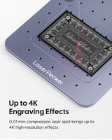 LaserPecker 3 Laser Engraver for Metal & Plastic Marking, 1064nm Pulsed Infrared Laser Engraving Machine with 800 mm/s High Speed Marking - with Versatile Electric Roller LaserPecker