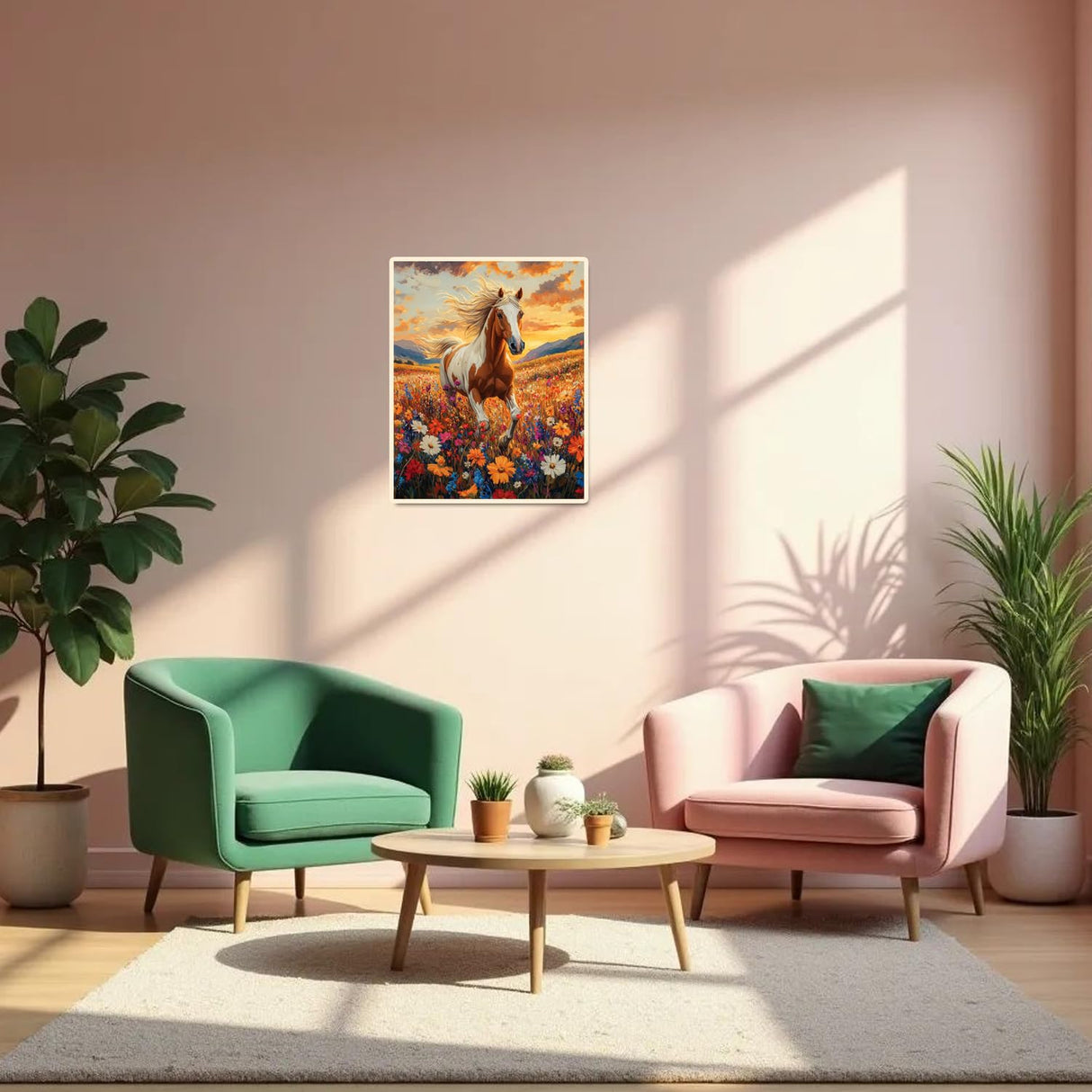 obterie Horse Paint by Numbers Kit for Adults Beginner Animals Oil Painting Kit Adult Paint by Number Kits on Canvas DIY Painting for Beginners Art by Numbers for Gifts Home Wall Decor 16x20 Inch obterie