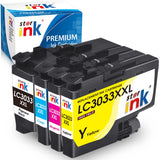 Starink LC3033XXL Replacement for Brother LC3033 LC-3033 LC3035(BK/C/M/Y) Ink Cartridge Compatible with MFC-J995DW MFC-J805DW MFC-J815DW Printer(4 Packs) st@r ink