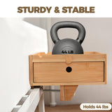 Vekkia Natural Bamboo Bedside Shelf with Drawers - for College Dorm Bunk Beds, Blending Decor and Storage Vekkia