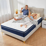 Rolanstar Full Size Mattress, 12 Inch Foam Hybrid Mattress with Independent Spring, Medium Firm Mattress in a Box, Breathable and Pressure Relief, CertiPUR-US Rolanstar