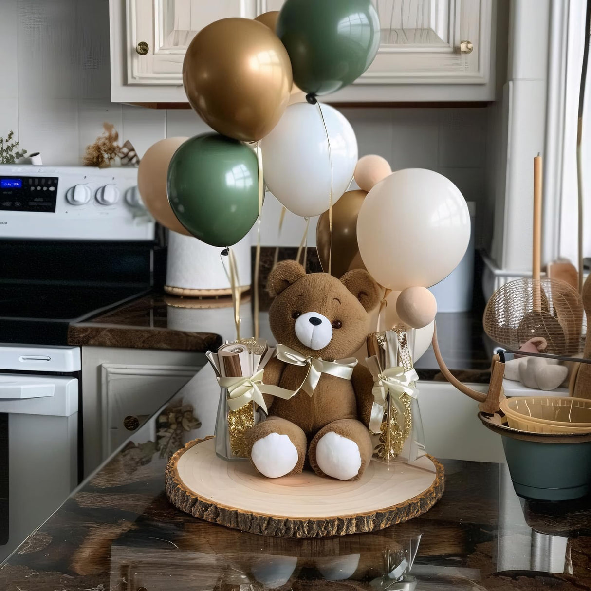 6pcs Large Wood Slices for Centerpieces 11-12 inches Wood Rounds for Tables Decor Rustic Wood Circles for DIY Crafts and Wedding Decor Round Wooden Discs Wood Slice Ornaments SENMUT