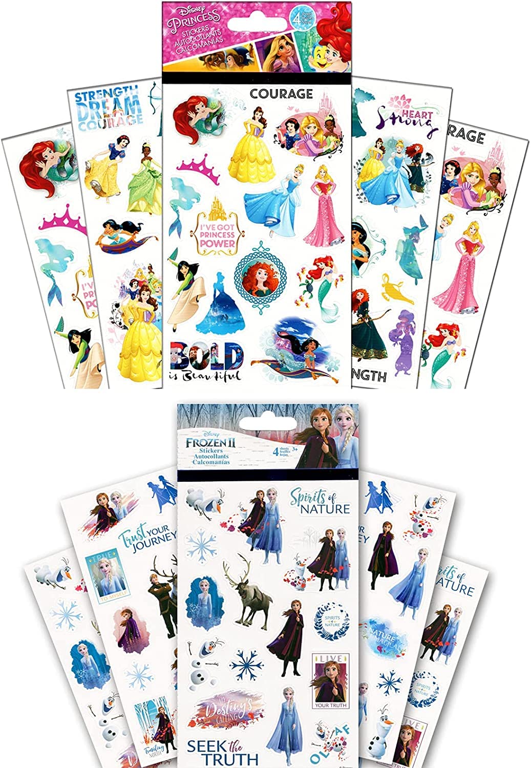 Disney Princess Coloring Book Super Set for Kids - Activities, Stickers and Games - Featuring Disney Princess, Frozen and Moana Disney