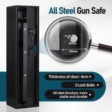 Xyvaly 5 Gun Safe,Gun Safe for Rifles and Pistols,Electronic Rifle Safe,Gun Cabinet for Home Rifle and Pistols,Gun Cabinet with Removable Shelf and Gun Rack (5-Gun Safe Assembled) Xyvaly
