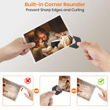 Gasbye Laminator Machine, 13-Inch Thermal Laminator with Steel Paper Cutter, 13 Laminating Pouches, Corner Rounder, Jam Release Button for Home, Office, School, Teachers, Personal Use, Black Gasbye