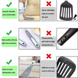 To encounter 5 Pieces Silicone Spatula Set, Non-Stick Silicone Turner Spatulas, Heat Resistance Cooking Utensils, Flip Turner for Fish, Egg, Pancake, Light Grey To encounter