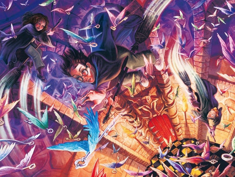 New York Puzzle Company - Harry Potter Flying Keys - 1000 Piece Jigsaw Puzzle for Family Game Nights by Mary GrandPré New York Puzzle Company