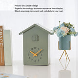 Cuckoo Clock Wall Clock, Nordic Style Bird Voices Pendulum Hanging Clock Coo Coo Clock for Art Home Living Room Office (Green) Gsycle