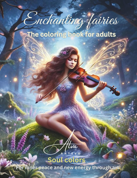 Enchanting fairies: The coloring book for adults - Soul Colors - For inner peace and new energy through art!: 50 lovingly designed coloring pictures full of magic (German Edition) WoodArtSupply