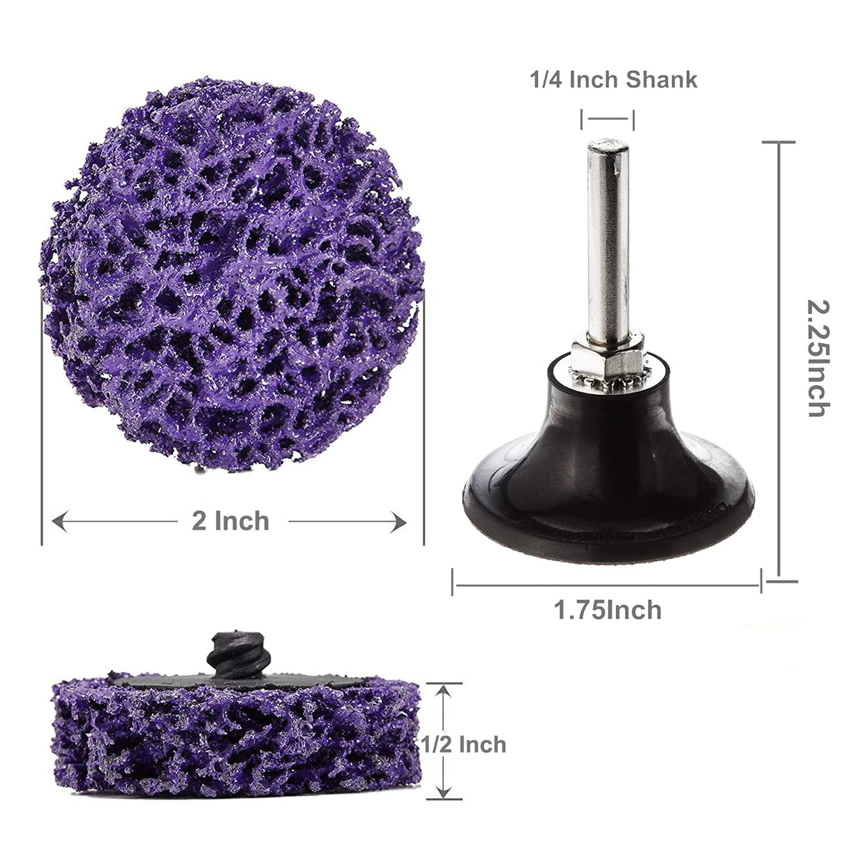 21 Pcs 2" Quick Change Easy Strip Discs Angel Die Grinder Attachments for Strips Paint, Cleans Welds, Removes Rust, Scale and Oxidation. Dele