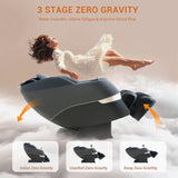 MYNTA 2025 Massage Chair 3D Shaitsu Massage Chair Full Body with 170° Flexible Track, Zero Gravity, Bluetooth Speaker, Airbags & Heating, MC1650(Black) MYNTA