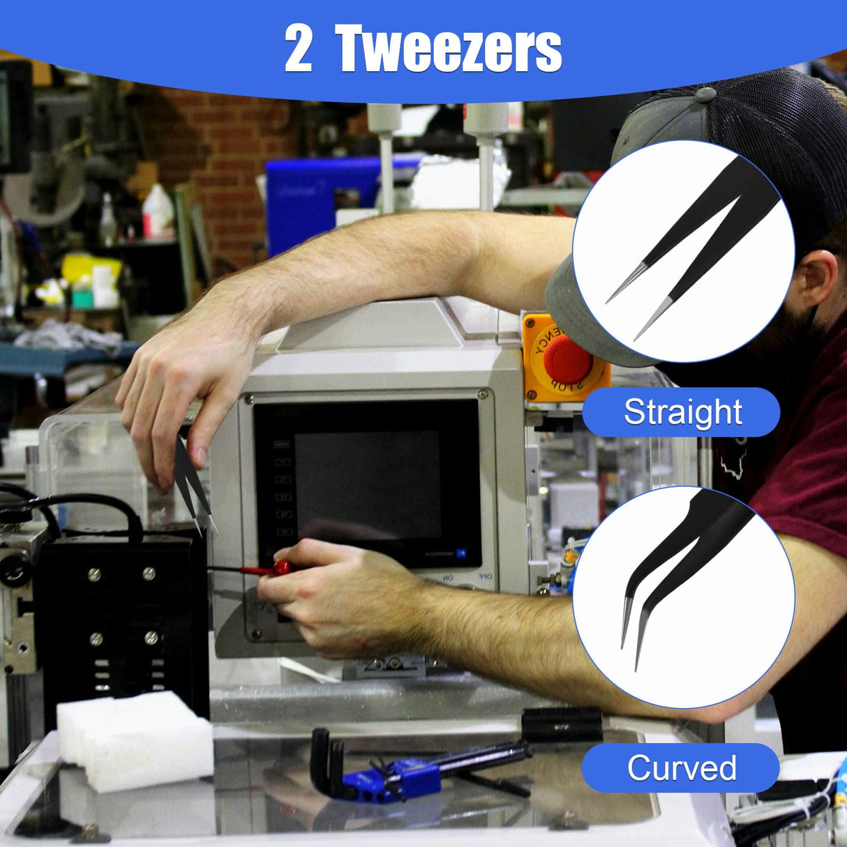 26pcs 3D Printer Nozzle Cleaning Kit, Including 20 Nozzle Cleaning Pins/Needles 2 Wire Brushes 2 L-Shaped Wrenches 2 Tweezers with Storage Box for Prusa 3D Printer Maintenance Accessories NQEUEPN