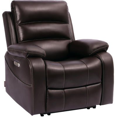 EONIX Real Zero Clearance Wall Hugger Recliners, Power RV Recliner Chairs for Small Spaces, Dual Motor Home Theater Recliners with Massage and Heat, SXXY003992, Dark Brown