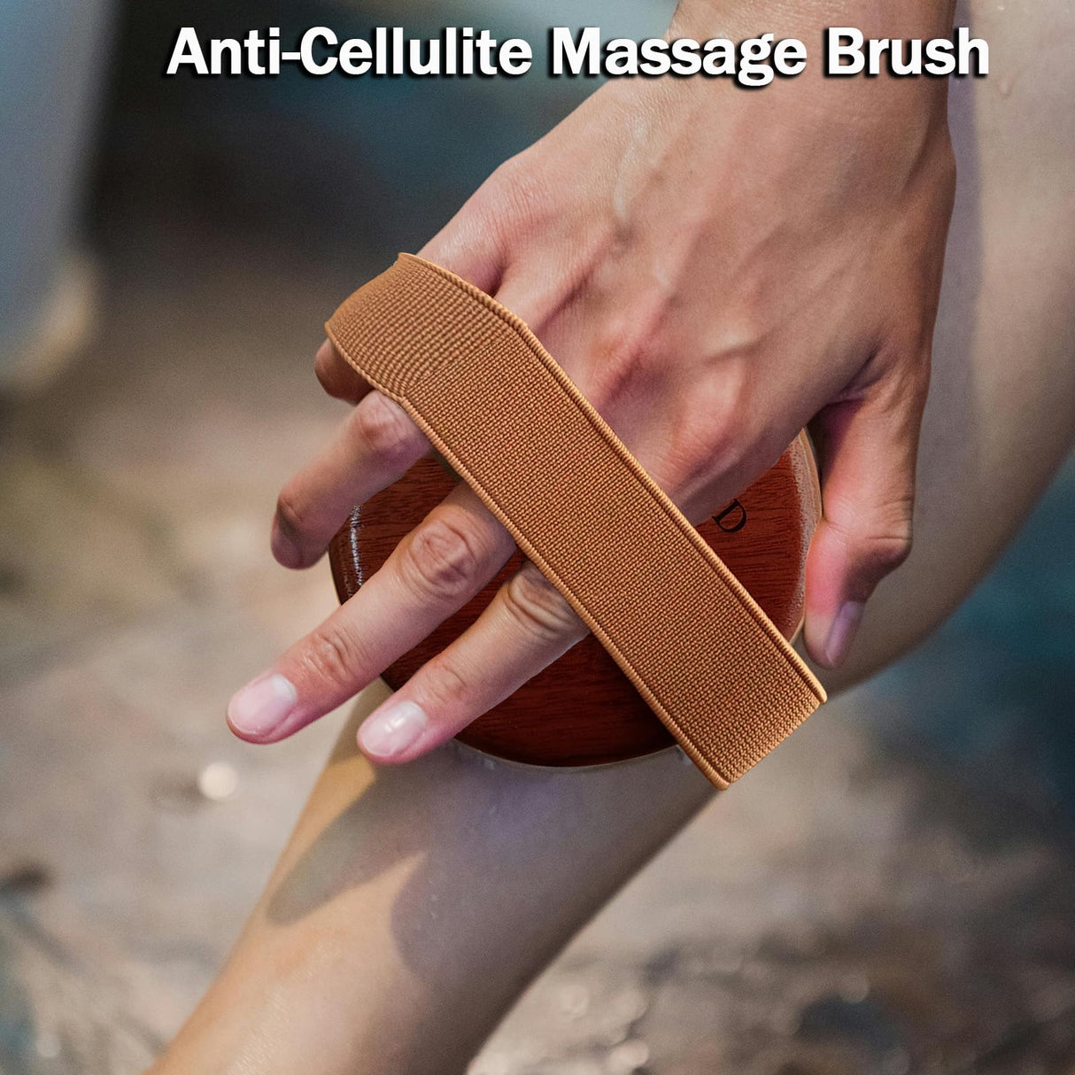 VERYOND Sapele Wood Anti-Cellulite Massage Brush - Hand-Held Massager Body Brush Muscle Relax Sauna SPA Head Massage Brush VERYOND