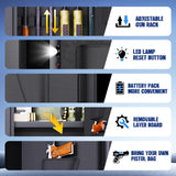 8-12 Gun Safe for Rifles and Pistols,Biometric Fingerprint Lock,No Assembly Required,Fireproof Gun Safe for Home with Removable Gun Shelf,Alarm System,Silent Mode (57"H × 12"D × 14"W) ZZXCBB