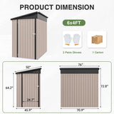 Jolydale 6' X 4' Lean to Storage Shed Jolydale