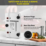 Secura 2-Stage Electric Knife Sharpener with Diamond Abrasives and Precision Angle Guides, Professional Sharpening Tool for Kitchen Straight Edge and Ceramic Knife, Black Secura