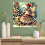 Benjenes Diamond Art Kits for Adults, Christmas Fairy Diamond Painting Kits for Adults, 5D DIY Round Drill Gem Art Paint with Diamonds Dots Crafts Kits for Home Decor Gift 14x14inch Benjenes