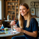 Vodolo Electric Paint Brush Cleaner Machine,Easy Premium paintbrush Cleaner Professional Automatic Spinning Water Color Brush Cleaning Tool Cleanser Machine,Painting Artist Accessories Vodolo