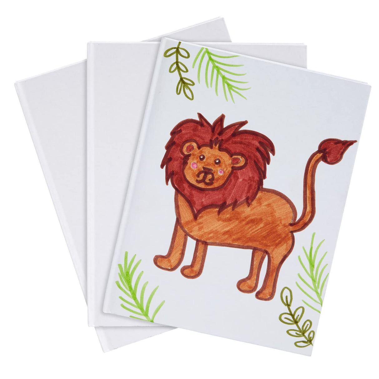 Paper Junkie White Blank Hardcover Books for Kids to Write Stories, Unlined Scrapbook and Journal - 18 Sheets/36 Pages Each - 6x8 inch (Pack of 6) - Blank Journal - Drawing Notebook - White Notebook Paper Junkie