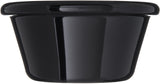 Carlisle FoodService Products 4312303 SAN Smooth Fluted Ramekin, 3 oz Capacity, 1.43" Height, Black (Case of 48) Carlisle FoodService Products