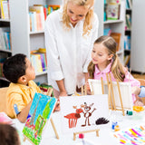 ESRICH 15pcs 17 Inch Tabletop Easels, Easel Stand for Painting,Tripod, Painting Party Easel, Kids Student Desktop Easel for Painting,Paint Easel for Canvas Painting ESRICH