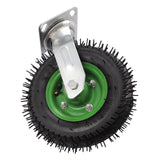 8'' Pneumatic Swivel Casters Set of 4 Heavy Duty Air Tires Rubber Wheel with Bolt on for Workbench Furniture Cabinet Woodbox - Max-Load 220.46lbs RudiUsoy