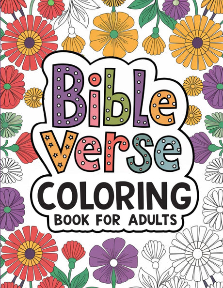 Bible Verse Coloring Book For Adults: 52 Inspiring Designs For Relaxation & Stress Relief (Stocking Stuffers For Women) WoodArtSupply