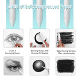 Jeimier 12 Pcs Blending Stumps for Drawing, Tortillions Blending Sticks for Beginner Drawing, Art Blenders, Blending Tools Paper Stumps for Shading Completed, Blending Pencil for Sketching, Softness Jeimier