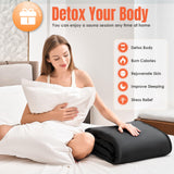 MIXC Infrared Sauna Blanket with Arm Holes for Home Use, Portable Design and Full Body Detox & Relaxation, Highest 176℉, 20-60 Minutes Timer, 6 ft x 2.65 ft Black MIXC
