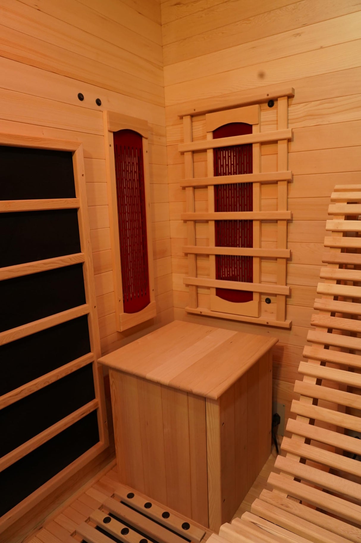 ZONEMEL Infrared Sauna Room with Recliner, One Person Infrared Sauna Home, 220V，2300W, 4 Heating Tubes, 4 Carbon Crystal Heating Panel, Bluetooth Speakers, 7 Color Light, Oxygen Bar ZONEMEL