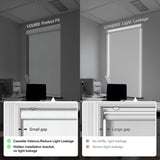 Boolegon Blackout Roller Shades for Windows,Cordless,Linen Fabric,Roller Blinds,Thermal Insulated Fabric UV Protection,Window Shades for Home,Office,Bedroom,Door,Blackout-White,Custom Size Boolegon