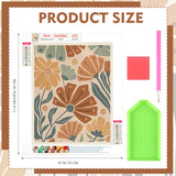 Yeaqee 4 Pcs Diamond Art Kits DIY Painting for Adult Aesthetic Wall Diamond Crafts Aesthetic Room Decor Cute Painting Pictures 5d Craft Wall Decor for Home 10 x 11.8''(Abstract Flowers) Yeaqee