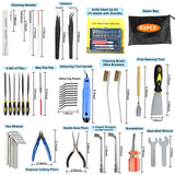 IdeaFormer-3D 62PCS 3D Printer Tools Kit,3D Printer Accessories Nozzle Cleaning Kit, Deburring, Removal Tools, Cutters, Wrench, Hobby Knife Set, Files, Screwdriver 3D Printing Tools 3D Print Tool Kit IdeaFormer-3D