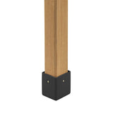 Topeakmart Potting Bench Table w/Metal Tabletop for Garden, Fir Wood Workstation w/3 Tier Shelves, Outdoor Work Bench w/Hook Natural Wood Topeakmart