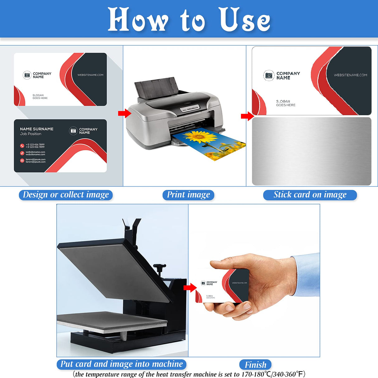Zonon 120 Pieces Sublimation Metal Business Cards Blanks Aluminum Metal Name Card 3.4 x 2.1 x 0.009 Inches 0.22 mm Thick Business Cards for Color UV Print Custom Engrave Print DIY Zonon