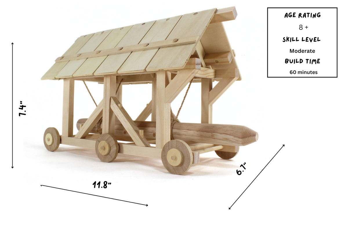 Pathfinders STEM kit | Roman Empire Battering Ram | Medieval Weapons Science Kits for Kids Age 8-10 10-14 | stem Kits for Kids Age 12-14 Physics Toys | Engineering kit | Learning Resource Pathfinders