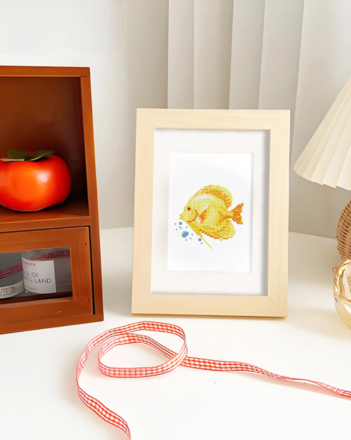 PeakLuv 12 Pcs Small Diamond Art Kits Sea Animals, Fishes Diamond Painting Kits, Mini Diamond Art Kits for Adults, DIY Square Drill Mini Gem Painting 1-Hour Painting for Home Desktop Decor, 6X7in PeakLuv