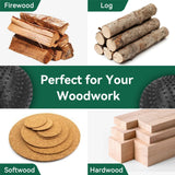 Ball Grinding Head, 5/8‑11in Wood Carving Burrs Carbon Steel Sphere Rotary Burr Ball Gouge Grinding Head Woodworking Attachment Tool for Wood Carving Grinding Polishing Engraving Agatige