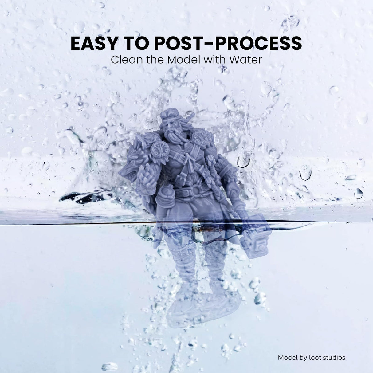 ELEGOO Water Washable 3D Printer Resin 2.0 UV-Curing Resin 405nm Standard Photopolymer Resin for Mars Saturn Jupiter MSLA DLP LCD 3D Printing 2000Gram Ceramic Grey ELEGOO